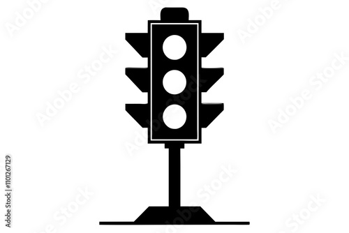 Traffic Light silhouette vector