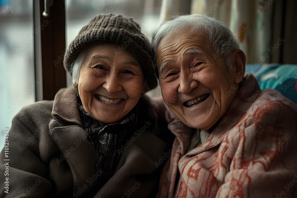 Happy older person, Generative AI Happy older person, Generative AI
