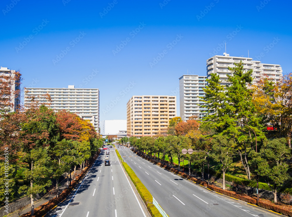 郊外の住宅地 多摩ニュータウン