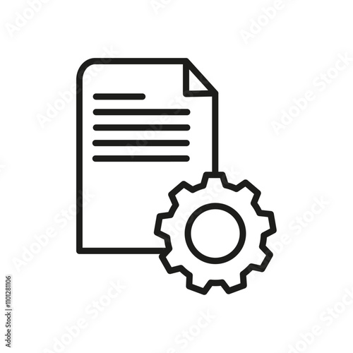 General Terms Icon Simple thin line flat symbol