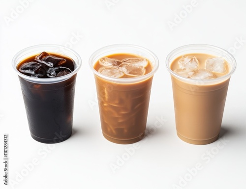 Wallpaper Mural Iced Coffee in Plastic Cups Torontodigital.ca