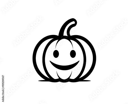 Halloween or Thanksgiving squash - flat color icon for apps and websites.