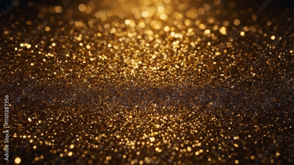 Dark golden glitter background with subtle sparkling effect Dark golden glitter background with subtle sparkling effect