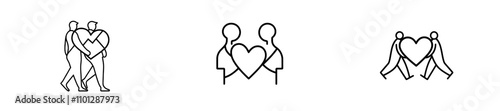 A modern continuous line drawing shows a broken heart held by a man and woman, representing the concept of divorce heartache, family conflict, and a breakup relationship, with the married couple