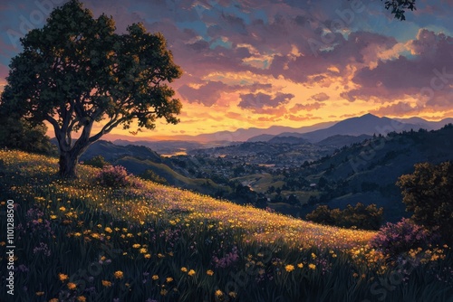 Twilight scene photo