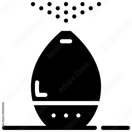 humidifier vector glyph icon