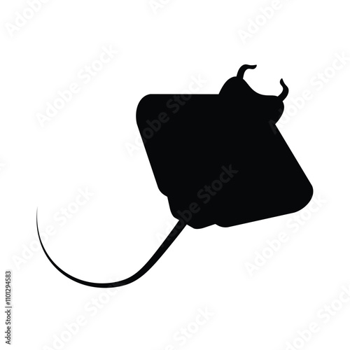 Manta ray Silhouete