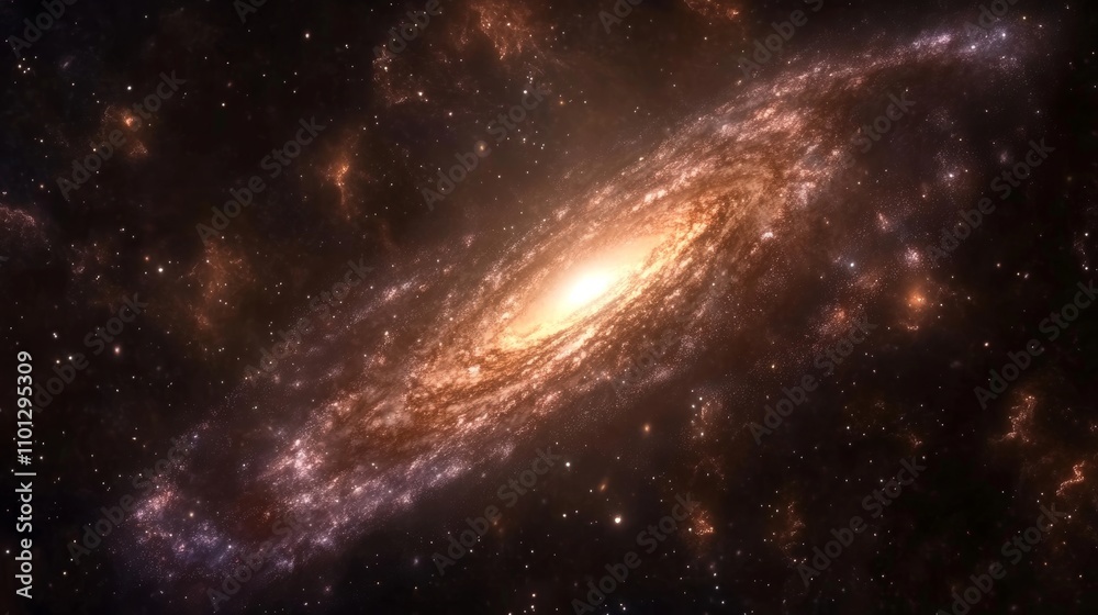 Obraz premium The study of science and research into the universe, unraveling the secrets of spiral galaxies, and mastering the principles of physical formulas, along with the essential ideas of knowledge and