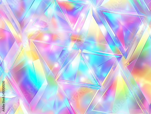 Ultra-Realistic Holographic Pattern with Neon Aura and Fractal Rendering