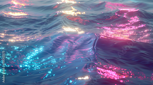 Translucent Holographic Waves Under Subtle Light Beams