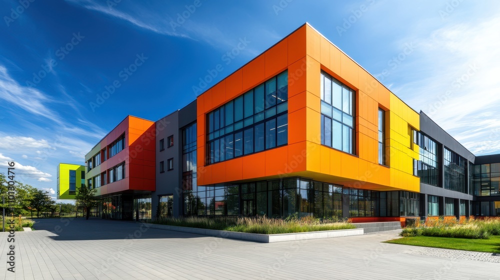 The Modern Colorful Building The Modern Colorful Building