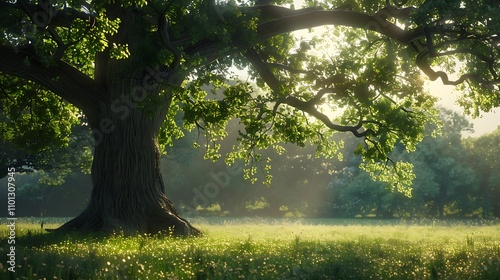 morning in the woods
