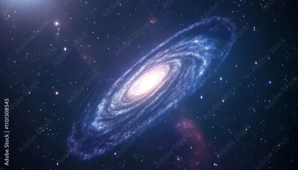 Obraz premium Spiral Galaxy in Deep Space