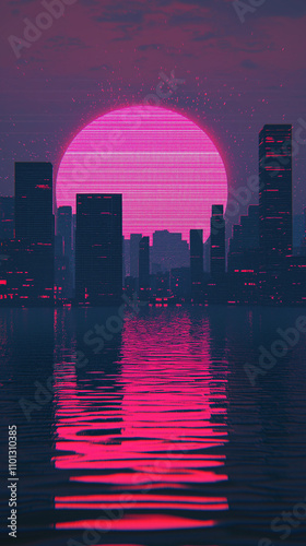 country skyline at sunset