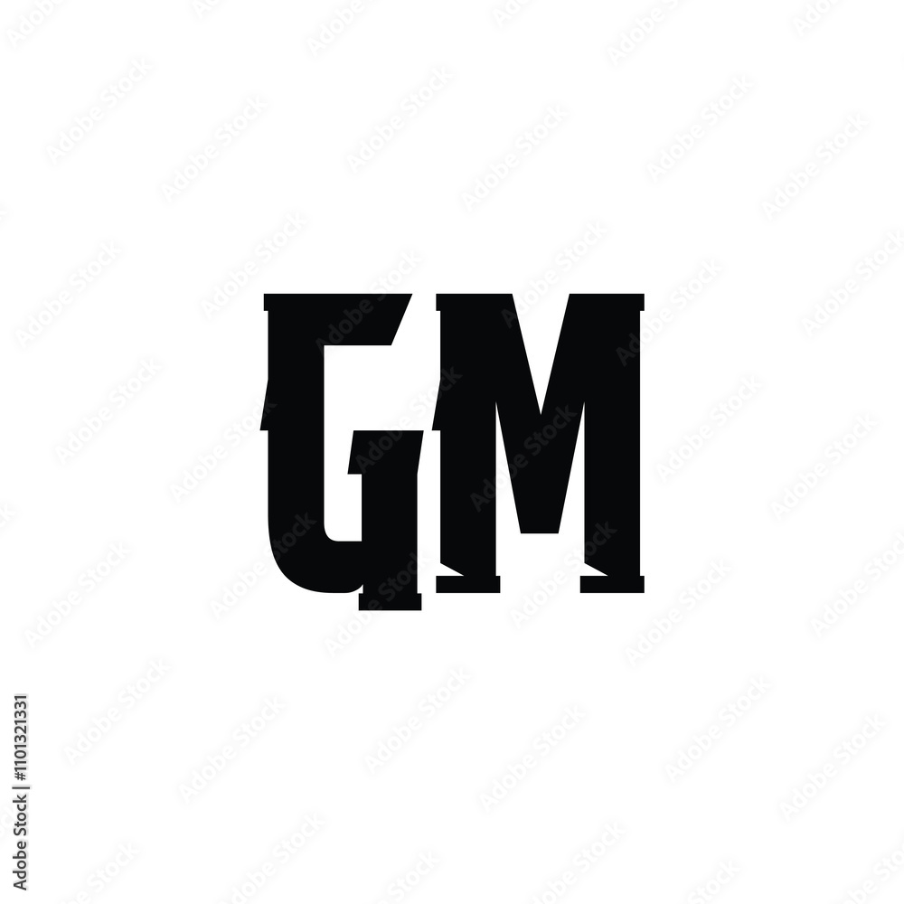 GM monogram logo design letter text name symbol monochrome logotype alphabet character simple logo GM monogram logo design letter text name symbol monochrome logotype alphabet character simple logo