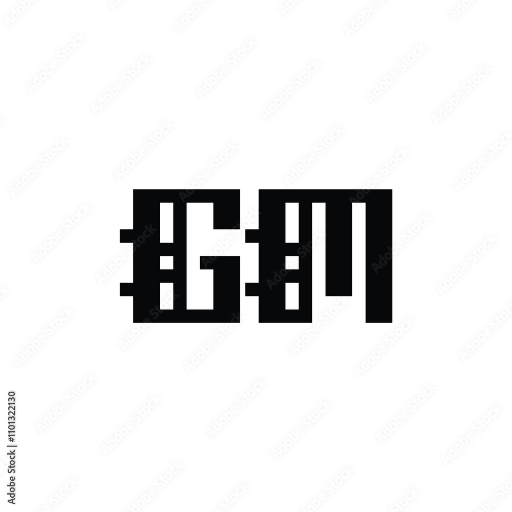GM monogram logo design letter text name symbol monochrome logotype alphabet character simple logo GM monogram logo design letter text name symbol monochrome logotype alphabet character simple logo
