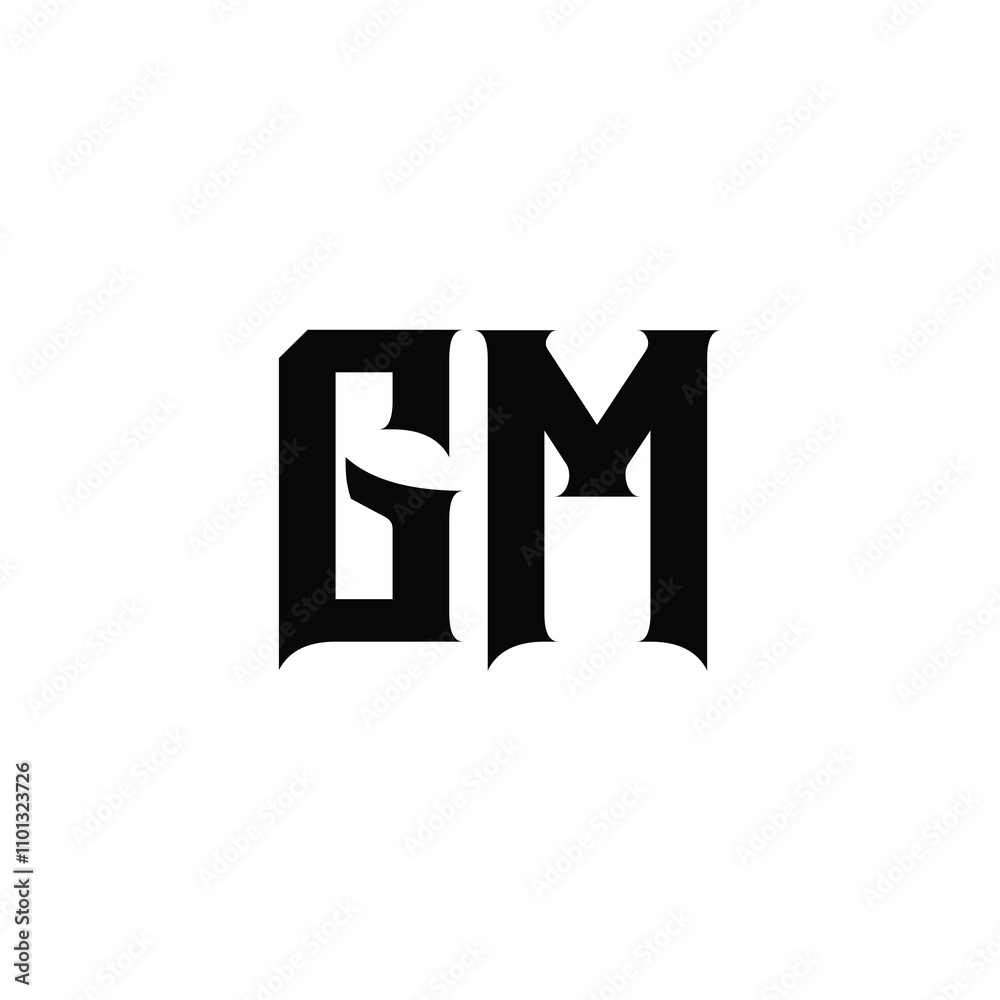 GM monogram logo design letter text name symbol monochrome logotype alphabet character simple logo GM monogram logo design letter text name symbol monochrome logotype alphabet character simple logo