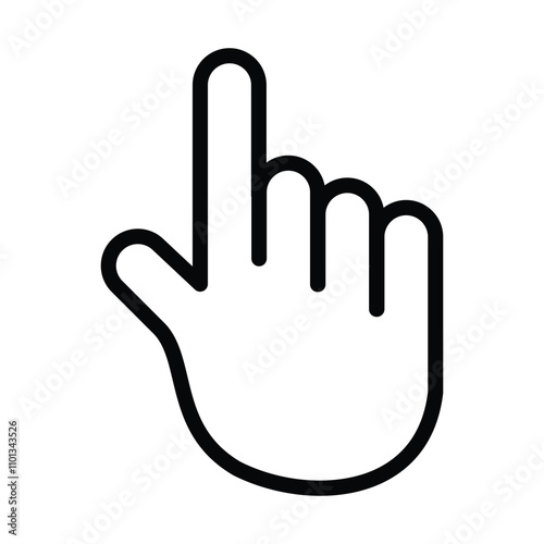 Hand cursor icon. Hand clicking icon. Finger cursor icon. Cursor icon. Vector hand pointer