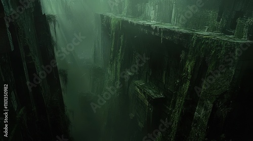 Emerald Abyss: A Mystical Underwater Landscape photo