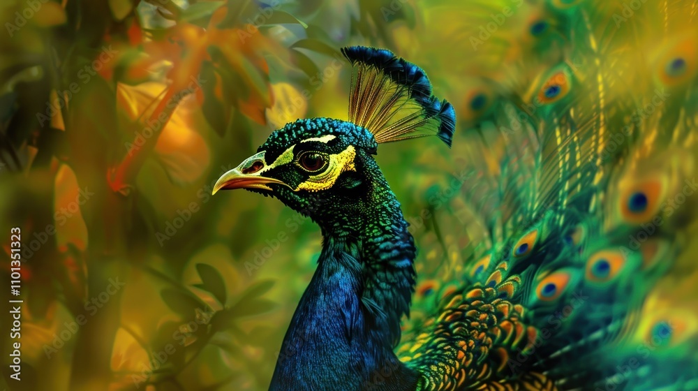 photograph of Beautiful peacock. Generative AI. photograph of Beautiful peacock. Generative AI.