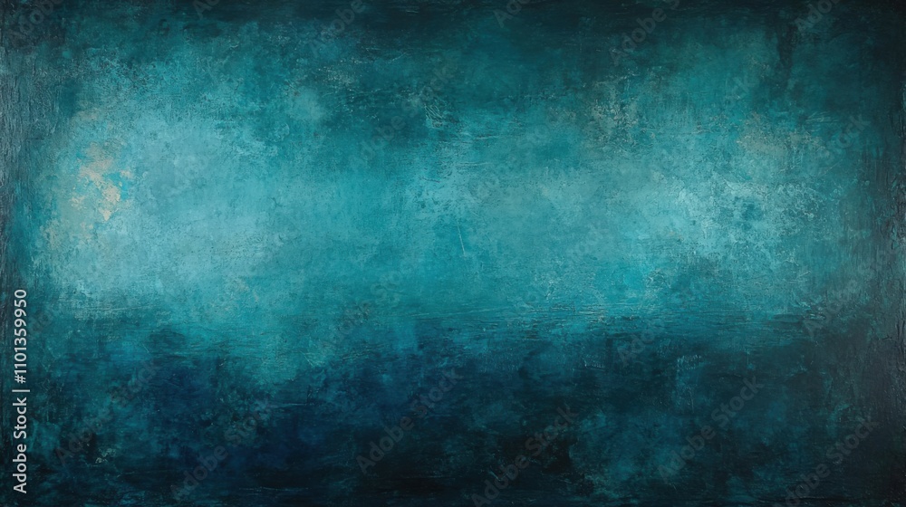 Obraz premium Dark teal textured background. Generative AI