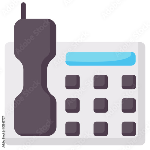 landline flat vector icon