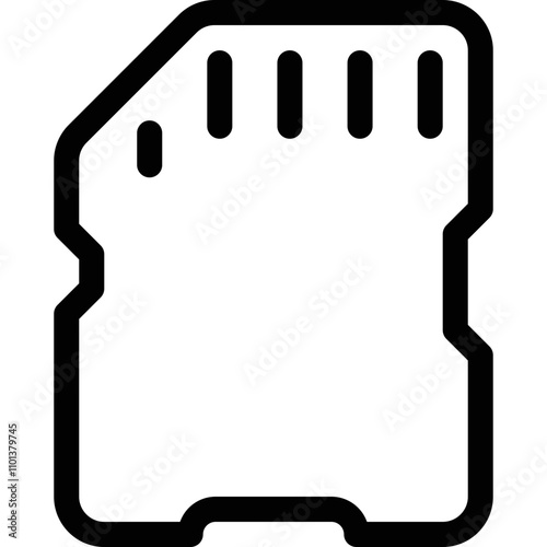 Simple vector icon sd adapter