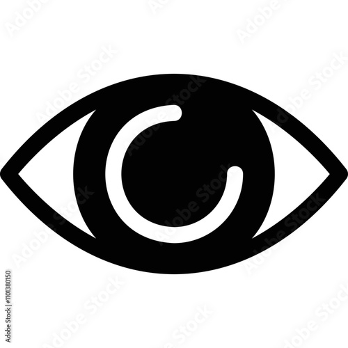 Simple vector icon eye