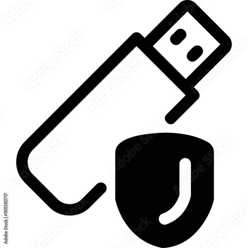 Simple vector icon flash drive