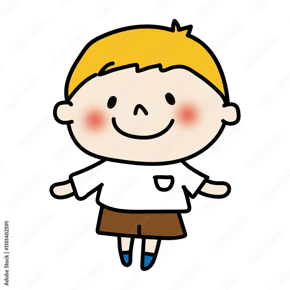 Obraz premium 金髪の子供(男の子)