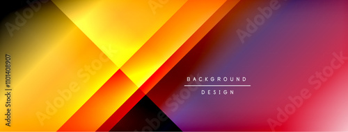 Dynamic shadow lines with gradient colors geometric background
