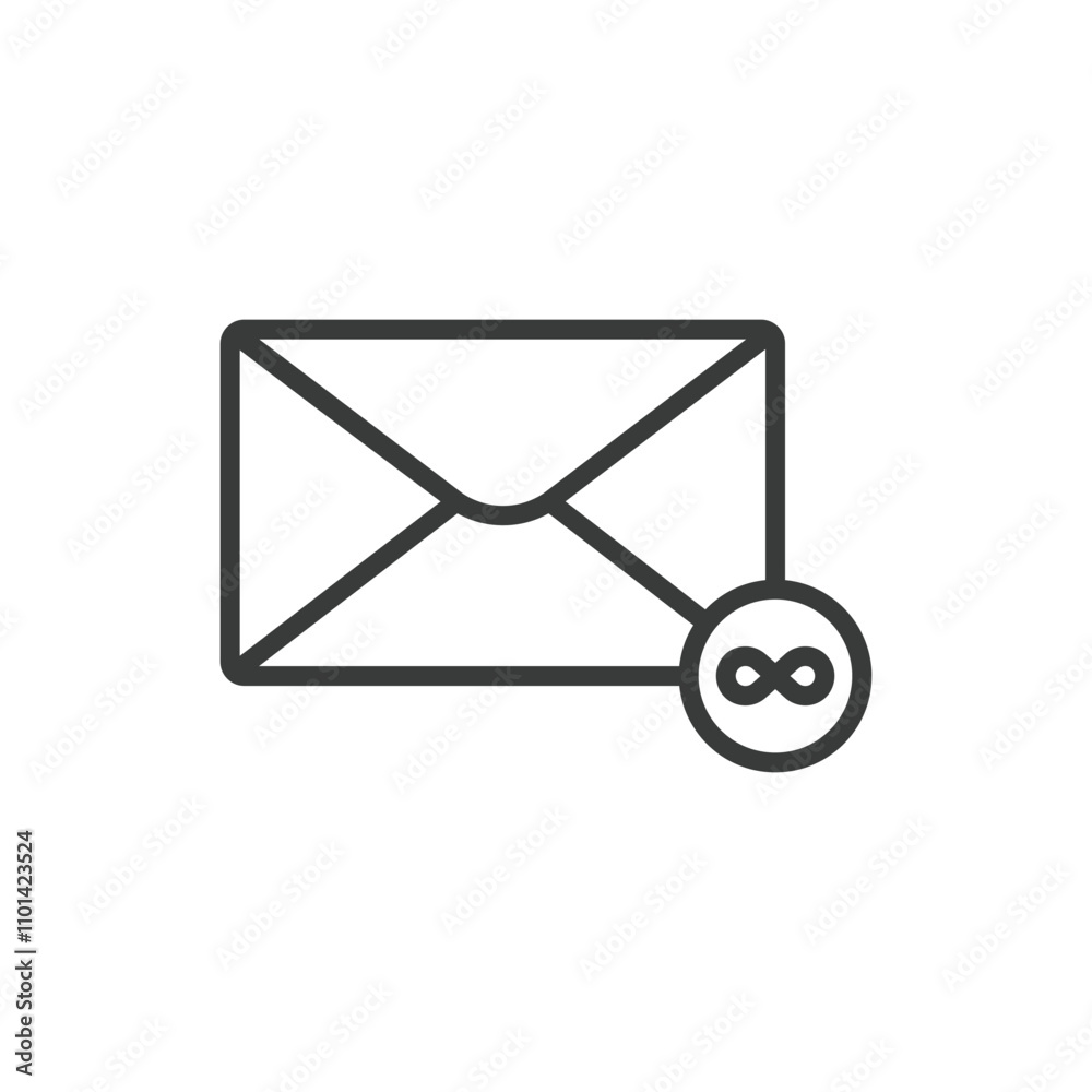 Inbox Overload, icon in line design. Inbox, overload, emails, notifications, messages, spam, crowded on white background vector. Inbox Overload editable stroke icon Inbox Overload, icon in line design. Inbox, overload, emails, notifications, messages, spam, crowded on white background vector. Inbox Overload editable stroke icon