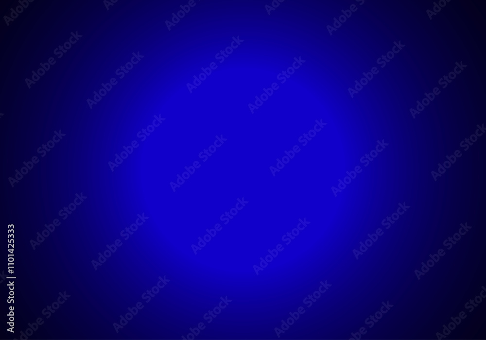 Fondo degradado radial en azul y negro. Luz azul. Foco azul
