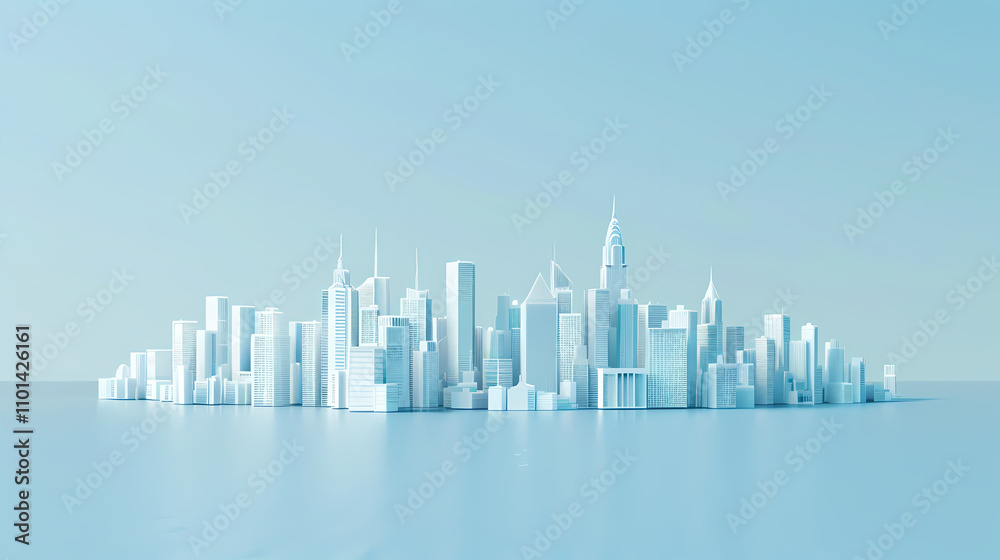 Fototapeta premium abstract city skyline