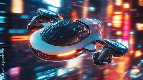Electric flying cars zoomin...
