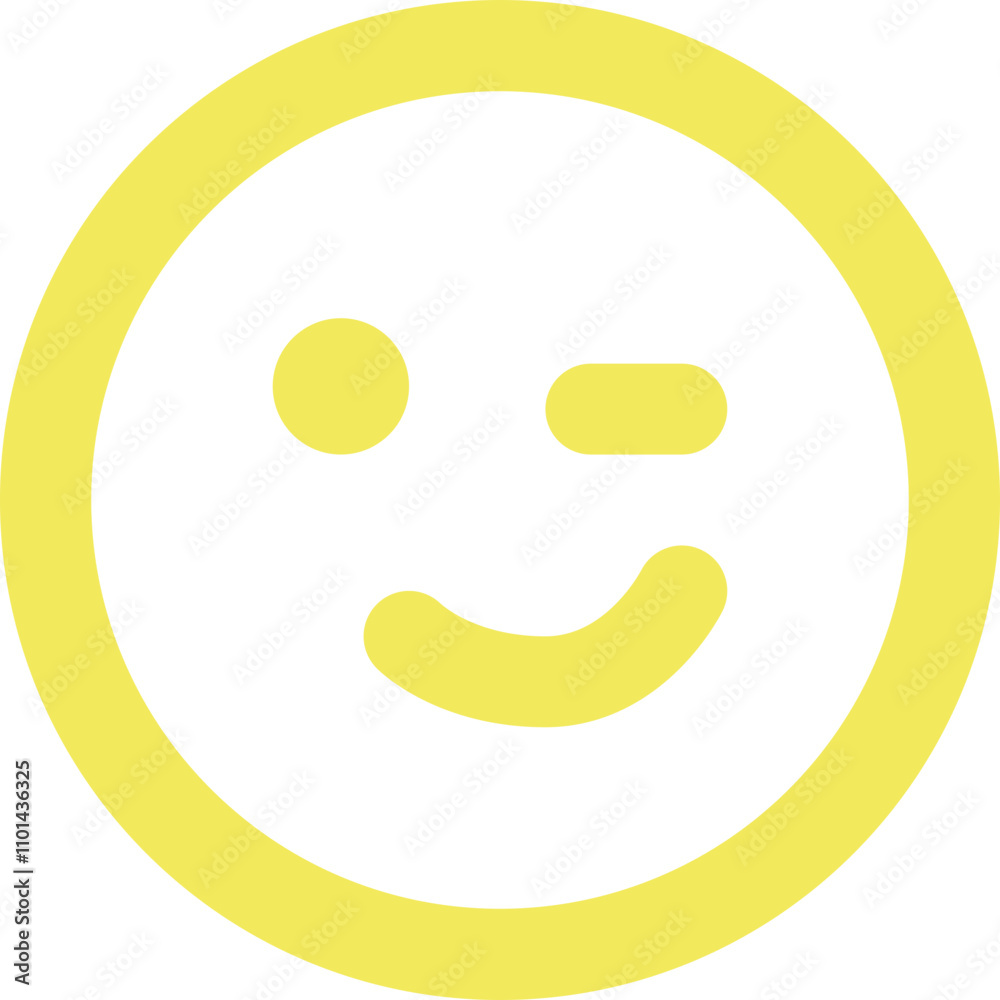 Emoji Wink icon logo design Emoji Wink icon logo design
