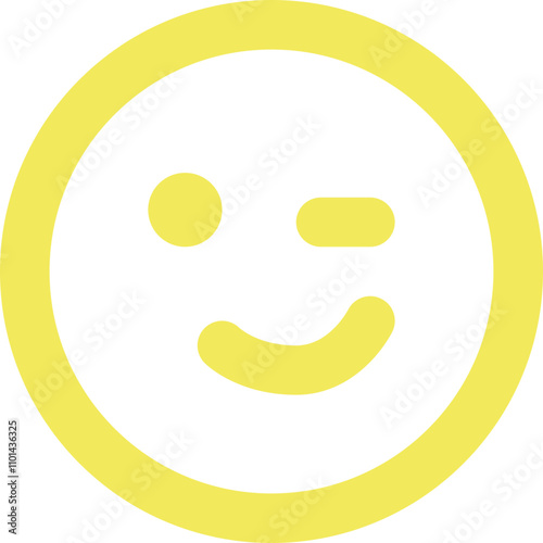 Emoji Wink icon logo design
