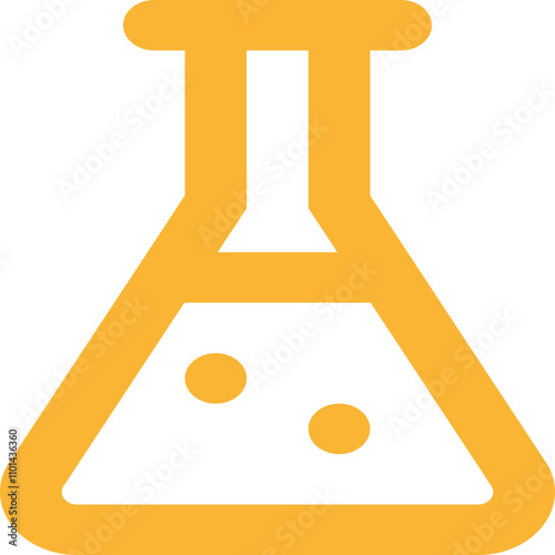 Erlenmeyer Flask icon logo design