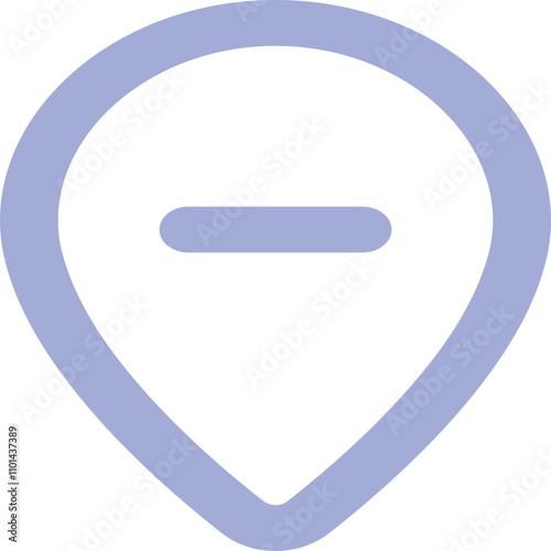 Map-Tag-Minus icon logo design