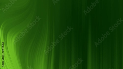 Green wavy lines create an abstract textured background.