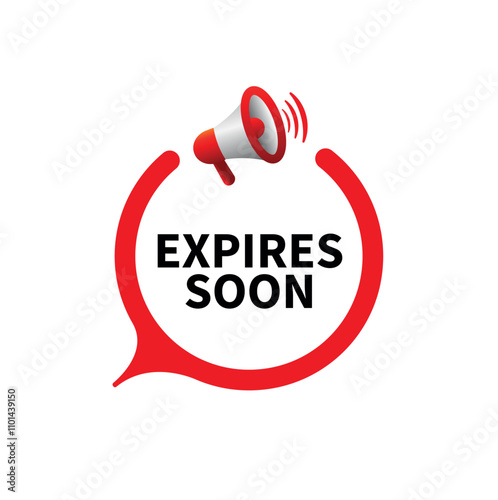 expires soon text on white background