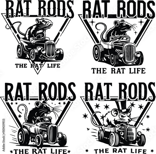 Rat Rod Automobile Collectable Custom, Hot Rods Vintage