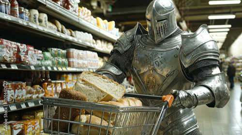 A Medieval Knight in Modern Times, Grocery Shopping