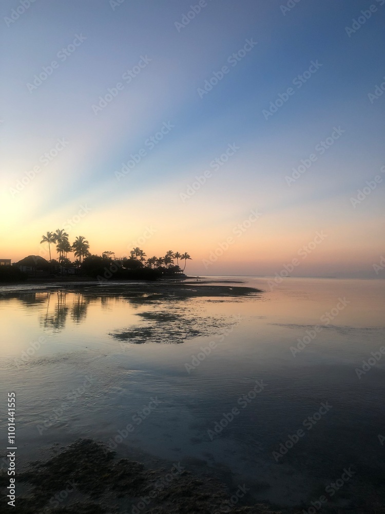 Obraz premium sunset over the ocean