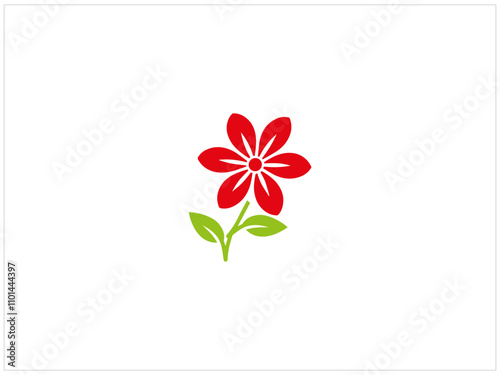 Flower and tree logo design , vector , illustration and isolate template which contain a brand name or identity .