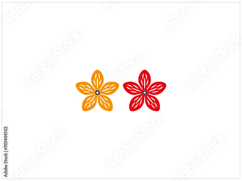 Flower and tree logo design , vector , illustration and isolate template which contain a brand name or identity .