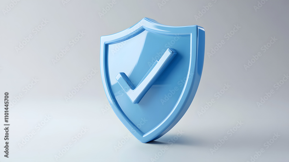 cartoon 3d Icon safety shield check mark perspective . Blue symbol security safety icon. Checkmark in minimalistic style. 3d vector illustration. white background cartoon 3d Icon safety shield check mark perspective . Blue symbol security safety icon. Checkmark in minimalistic style. 3d vector illustration. white background