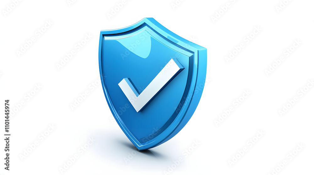 cartoon 3d Icon safety shield check mark perspective . Blue symbol security safety icon. Checkmark in minimalistic style. 3d vector illustration. white background cartoon 3d Icon safety shield check mark perspective . Blue symbol security safety icon. Checkmark in minimalistic style. 3d vector illustration. white background