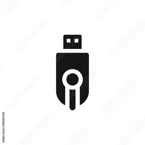 Flash disk icon template vector illustration