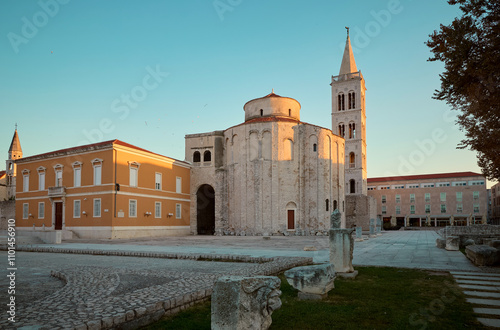 Church of St. Donatus in Zadar old town, Croatia photo